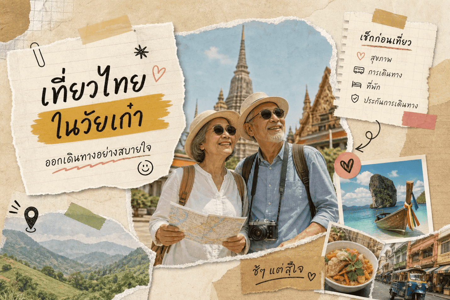 เที่ยวไทยในวัยเก๋า: ทุกเรื่องที่ต้องรู้ก่อนออกเดินทาง